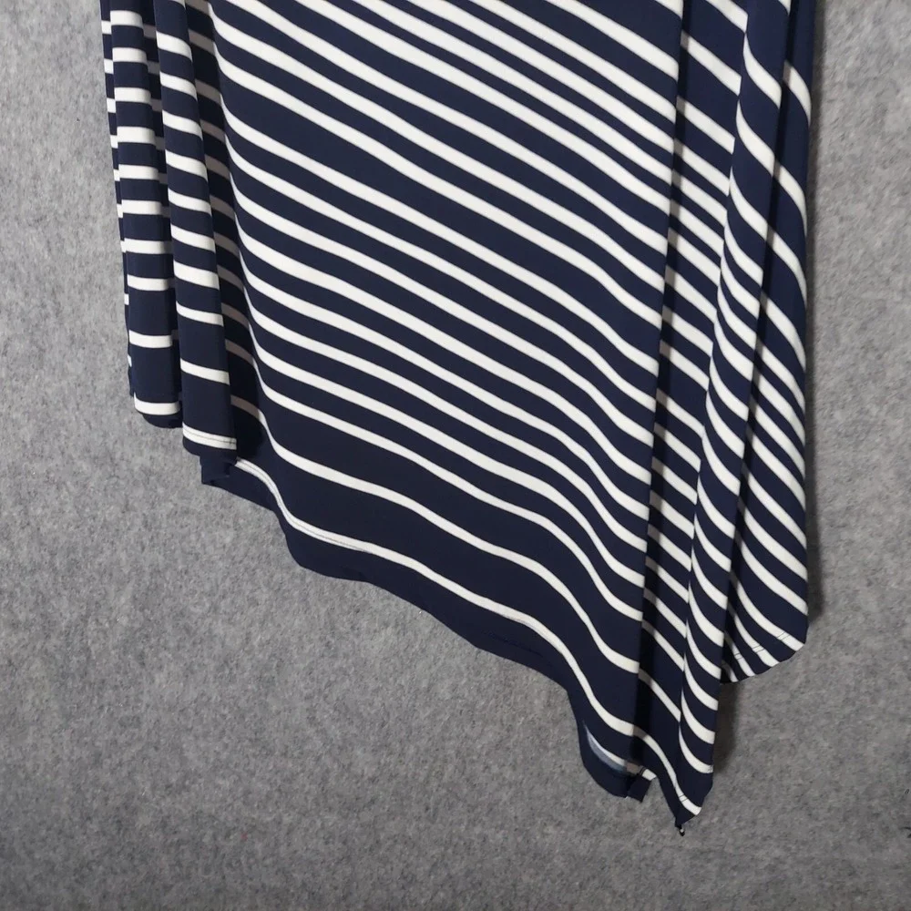 Chicos Size 2 L‎ Skirt Slinky Stretch Flowy Asymmetric Lightweight Comfort Fit